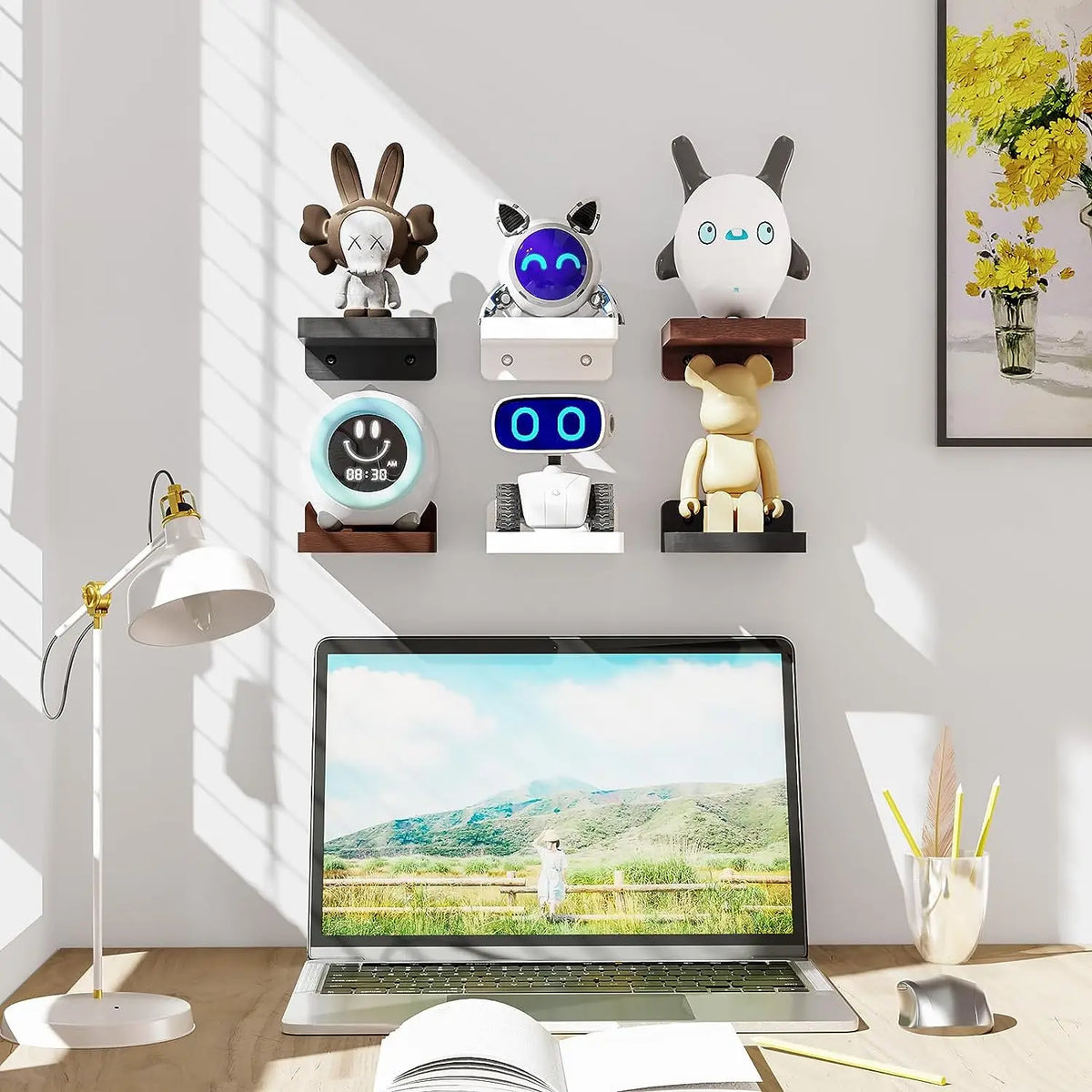 The Mini Ledge Set — 4-Pack Floating Shelves