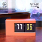 Automatic Flip Clock - Digital Desktop Alarm Clock with Vintage Retro Style, Minimalist Bedside & Office Decor, Unique Gift Idea