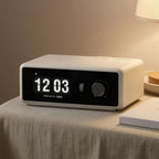 Wireless Charging Speaker Desktop Clock Speaker Compact Bluetooth Speaker Alarm Desktop Clock Speaker Home Electronics Snooze