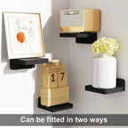 The Mini Ledge Set — 4-Pack Floating Shelves
