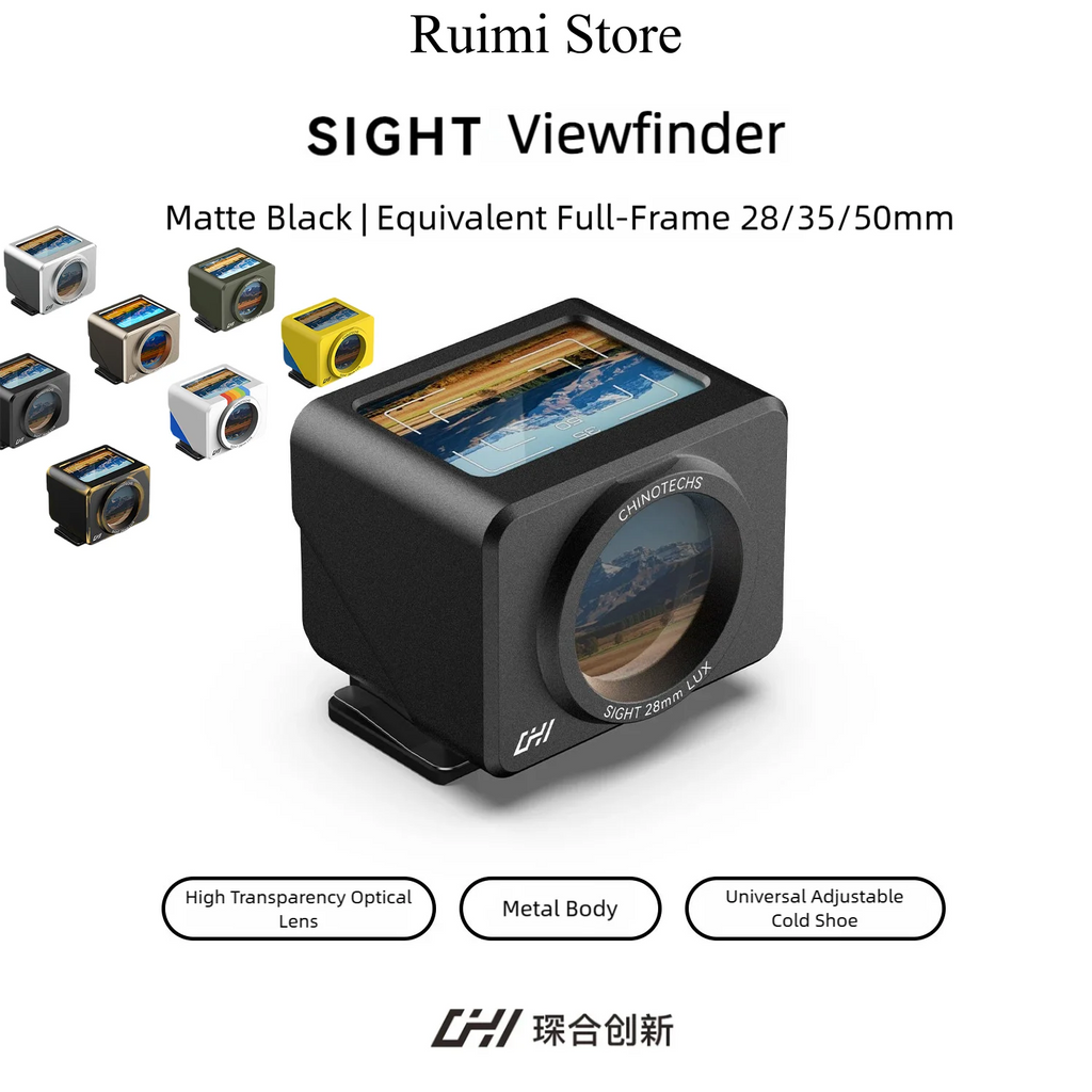 CHI 28mm/40mm/35mm/50mm Camera Universal Metal Waist-Level Viewfinder Focal length Dot Sight Viewfinder Hood CHINOTECHS