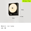 Novelty Simple Metal Glass High-end Home Decor Sconce LED Room Wall Light For Bedroom Villa Living Room Lighting Fixtures