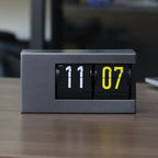 Automatic Flip Clock - Digital Desktop Alarm Clock with Vintage Retro Style, Minimalist Bedside & Office Decor, Unique Gift Idea