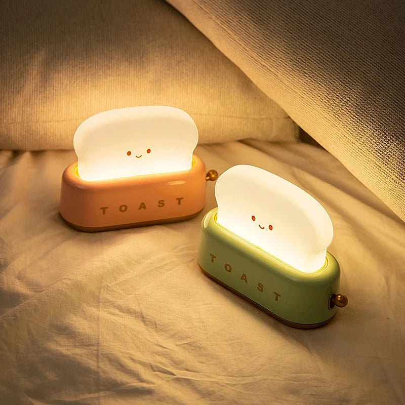 The Toast Nightlight — Rechargeable Smile-Face Lamp