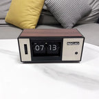 Minimalist Retro Table Clocks Turn The Page Digital Desk Clock Living Room Modern Desktop Watch Office Decorative Ornaments