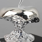 Electroplating Art Resin Carving Apples, Pear Statues, Living Room Decoration, Fruit Model Sculpture Crafts, Home Decoration