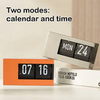 Simple Calendar Page-Turning Clock Fashion Decorative Pendulum Clock Japanese Smart Perpetual Calendar Page-Turning Clock