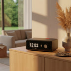 Wireless Charging Speaker Desktop Clock Speaker Compact Bluetooth Speaker Alarm Desktop Clock Speaker Home Electronics Snooze