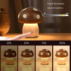 The Wildwood Mushroom Lamp — Solid Wood LED
