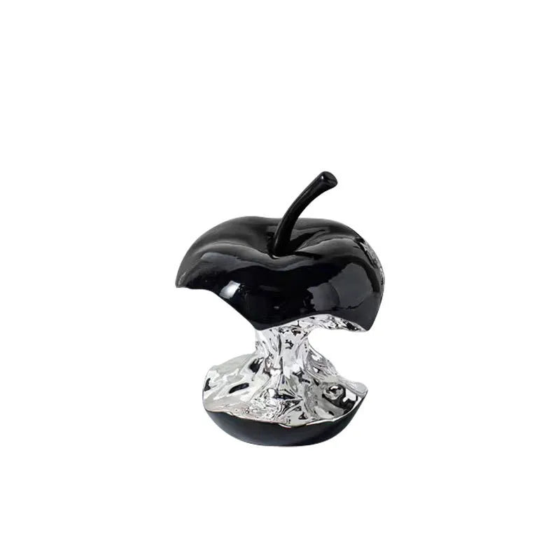 Electroplating Art Resin Carving Apples, Pear Statues, Living Room Decoration, Fruit Model Sculpture Crafts, Home Decoration