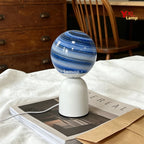 Nordic Milky Way Planet Glass Table Lamp USB Powered 3 Color Temperature Dimmable LED Bedside Desk Lamp Aesthetic Galaxy Sphere