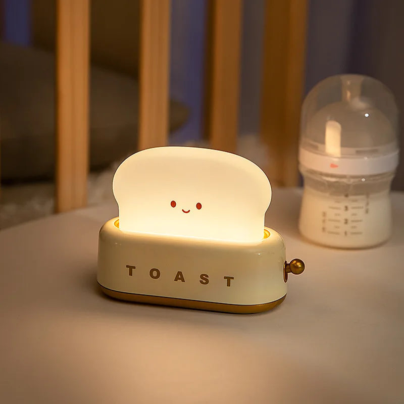 The Toast Nightlight — Rechargeable Smile-Face Lamp