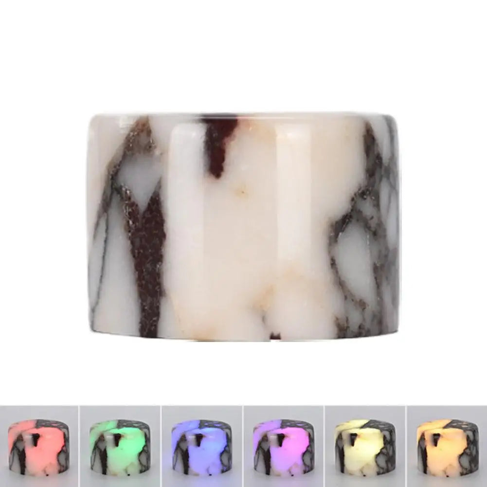 Natural Onyx Marble Touch Table Lamp Type-C Rechargeable Home Holiday LED Atmosphere Lamp Creative Multi-color Gradient Light