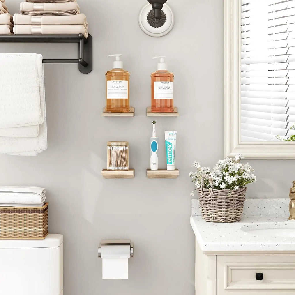 The Mini Ledge Set — 4-Pack Floating Shelves