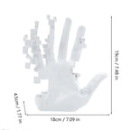 Pixel-Packed Sci-Fi Palm Ornament - Stunning Resin Art for Your Living Room Desk - Limited Stock!