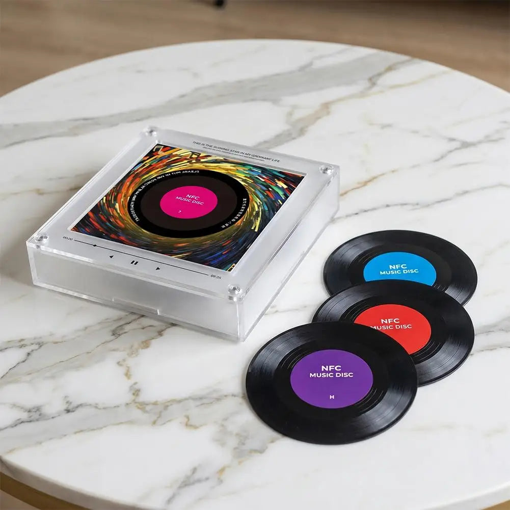 NFC Music Induction Automatic Singing Magnetic Refrigerator Sticker Acrylic Creative Audio Music Player Ornament Night Lights