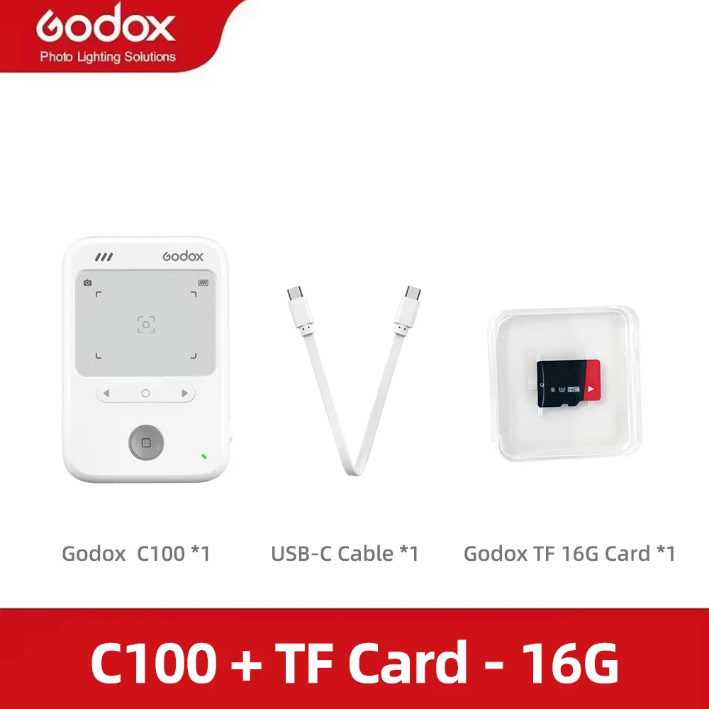 Godox C100 Transparent Viewfinder Mini CCD Portable Camera for Vlogging And Pocket Cam Film Light Meter with TF-Card 4G/8G/32GB